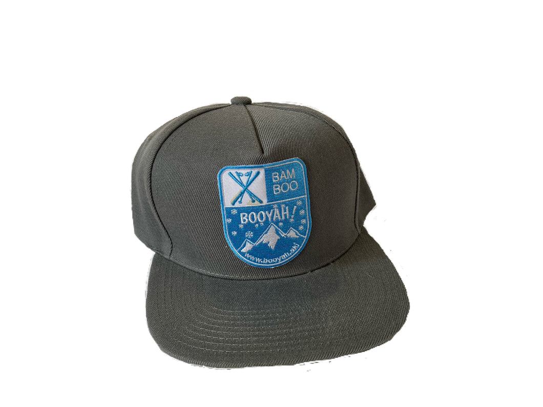 Grey Booyah! Hat, Crest Style Logo